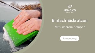 Eiskratzen leicht gemacht – mit dem JEMAKO Scraper mit Box und Eiskratzerschiene [upl. by Eelrebmyk]