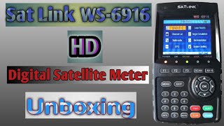 Satlink Ws6916 Digital Satellite Finder Meter Unboxing amp Setting [upl. by Elnora]