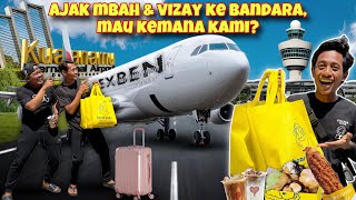 AJAK MBAH amp VIZAY JALANJALAN KE BANDARA NYOBAIN JAJANAN TERENAK DI KUALANAMU [upl. by Amick]