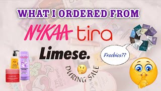 What products i Ordered during the sale  ftNykaaTira amp Limese  skincare review [upl. by Robina823]