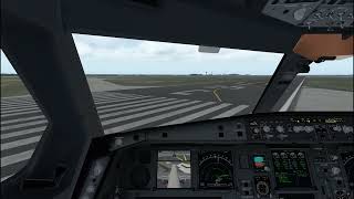 A340 600 takeoff and landing COCKPIT VIEW [upl. by Arinaid]