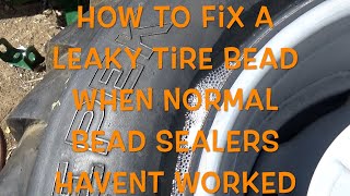 Fix tubeless tire bead leakage when bead sealers have failed [upl. by Chrisoula]