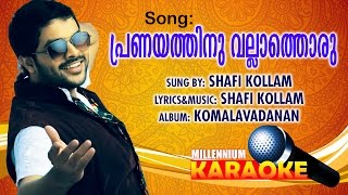 Pranayathinu Vallathoru Karaoke With Lyrics  Malayalam Album Song Karaoke With Lyrics [upl. by Prentiss]