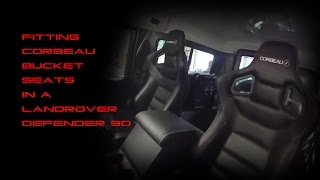 Corbeau Seats Installed in Land Rover Defender 90 [upl. by Alansen952]