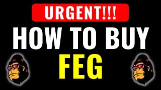 HOW TO BUY FEG TOKEN VERY EASY  FULL WALKTHROUGH [upl. by Novat]