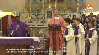 Messa Chiesa SMaria degli Angeli  Chiusano San Domenico  26032017 [upl. by Gunas]