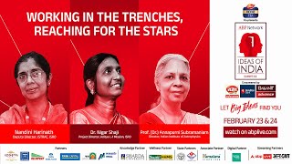 Women in STEM Working in the TrenchesReaching for the Stars ABP Network Ideas of India Summit 30 [upl. by Heather278]