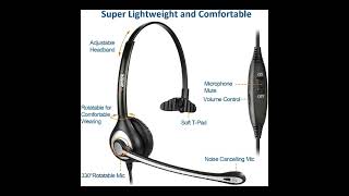 Wantek Yealink Phone Headset with Quick Disconnect Cord httpsamznto3UtKD4T [upl. by Consuelo]