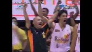 Paul Lee winning basket with 16 seconds left San Mig Coffee vs Rain or Shine PBA Finals 2142014 [upl. by Kelwin]