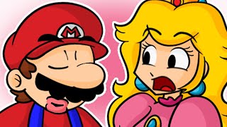 When Mario tries to Smooch Peach… [upl. by Ledniahs]