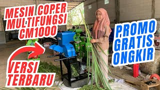 VERSI TERBARU👌TES DAN REVIEW CACAH RUMPUT DENGAN MESIN MULTIFUNGSI CM1000 mesincoper [upl. by Elinnet890]