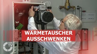 Wolf Praxistipp – Wärmetauscher ausschwenken  SHKTV [upl. by Venn]