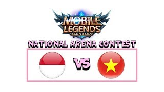 INDONESIA VS VIETNAM ARENA CONTEST MOBILE LEGENDS [upl. by Yeloc]