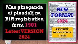 How to fill out BIR form 1901 ver 2024 Paano gamitin ang BIR form 1901 sa pag register ng business [upl. by Wallach]