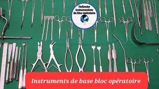 Instrument de base bloc opératoire chirurgie traumatologique viscérale neurochirurgie gynéco [upl. by Nannoc]