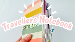 TRAVELLERS NOTEBOOK FLIP THROUGH 🤍 [upl. by Ambert]