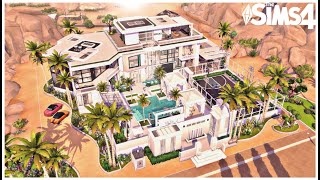 MODERN Party MANSION  No CC  Stop Motion Build  The Sims 4 [upl. by Ahseikram]