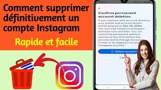 Comment supprimer définitivement un compte Instagram 2025  Supprimer un compte Instagram [upl. by Assedo]