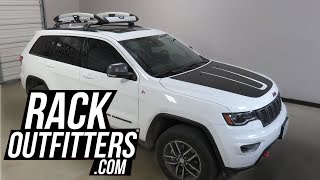 Jeep Grand Cherokee with Thule Trail XT Aluminum Roof Top Cargo Basket [upl. by Ruperto]