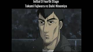 Initial D  Takumi Fujiwara vs Daiki Ninomiya [upl. by Essinger]