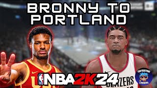 Can Bronny Live up to the HYPE NBA2k24 MyNBA [upl. by Danica]