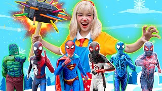 What If 10 SPIDERMAN in 1 HOUSE  Hey Spider Man Running MISS DELIGHT COMEBACK [upl. by Salome]