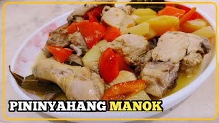 PAANO MAGLUTO NG PININYAHANG MANOK NA MAY GATA  JanLei Channel [upl. by Llerrahs80]