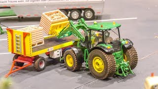 Fantastic RC Tractors Awesome farming Action in small scale [upl. by Aikcin]