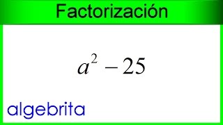 Factorizar una diferencia de cuadrados perfectos Factorización 88 [upl. by Avon]