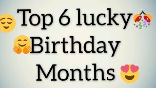 Top 6 lucky birthday months  lucky months  gleam point jitandrachitara2 [upl. by Neras13]