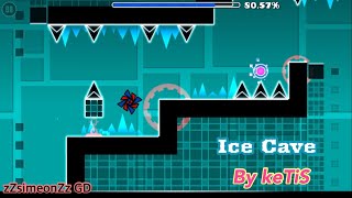 Ice Cave By keTiS Easy Demon Geometry Dash Mobile [upl. by Eelydnarb34]