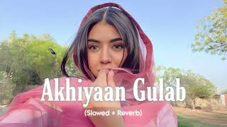 Akhiyaan Gulaab Slowed  Reverb  Mitraz  Also Holic [upl. by Frederic333]