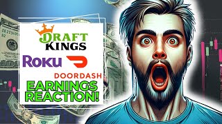 Live Stock Market Earnings Reaction DoorDash Stock Roku Stock DraftKings Stock [upl. by Enimisaj]