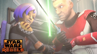 Star Wars Rebels Sabine Vs Gar Saxon [upl. by Rehpotsrik]