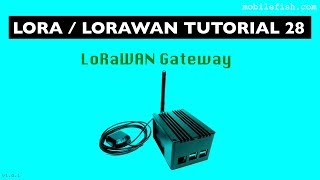 LoRaLoRaWAN tutorial 28 LoRaWAN Gateway [upl. by Nylareg10]