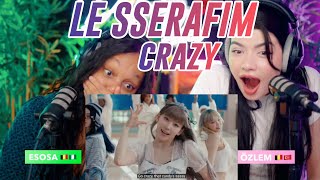 LE SSERAFIM 르세라핌 CRAZY OFFICIAL MV  HIGHLIGHT MEDLEY reaction [upl. by Arymat]