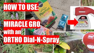 How to use Miracle Gro with ORTHO Dial N Spray [upl. by Eri]