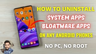 How To Uninstall System Bloatware Apps On Any Android Phone Without PC amp Root [upl. by Lalitta12]