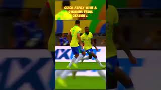 Brazil replied with a quick stunning goal 🔥💀 Brazil vs Uruguay shorts shortsfeed [upl. by Body502]