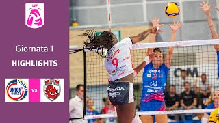 Pinerolo  Cuneo  Highlights  1 Giornata Campionato 2324  Lega Volley Femminile [upl. by Mozelle13]