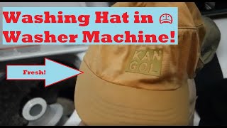 I Washed a Baseball Hat in the Washing Machine Best Way to Clean Baseball Cap [upl. by Ayomat]