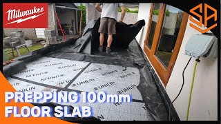 100 MM CONCRETE FLOOR PREP AND POUR [upl. by Nottap]