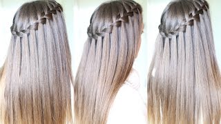 Waterfall Braid Tutorial for Beginners  DIY Waterfall Braid Tutorial  Braidsandstyles12 [upl. by Nickelsen459]