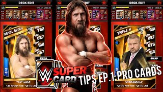 WWE SuperCard Tips Ep1 Pro CardsCombining Cards [upl. by Jereld]