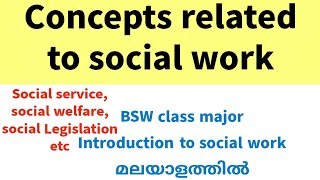 BSW social work class malayalam fyugp Calicut University social service welfare legislation [upl. by Haida120]