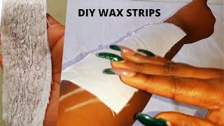 DIY WAX STRIPS AT HOME  CHEAP EASY amp REUSABLE [upl. by Lagas]