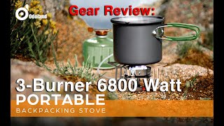 Odoland 3 Burner 6800W Windproof Camp Stove  Featured on AliExpress amp Amazon [upl. by Maddocks]