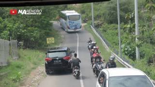 Sensasi naik bus melewati jalur wisata pantai Gunungkidul Yogyakarta [upl. by Eilla]