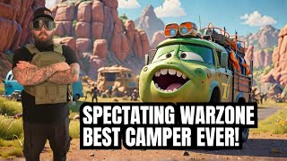 I SPECTATED THE WORLDS BIGGEST CAMPER SPECTATING WARZONE SOLOS [upl. by Katzman]