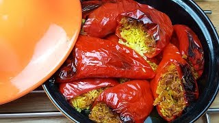 Gefüllte Paprika in der Tajine  Vegan  Orientalisch  Glutenfrei  momiskitchende [upl. by Einahpats]